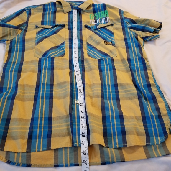 G-Star Raw Plaid Short Sleeve Shirt XXL - Picture 6 of 6
